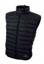 Warmpeace Drake black péřová vesta | XL