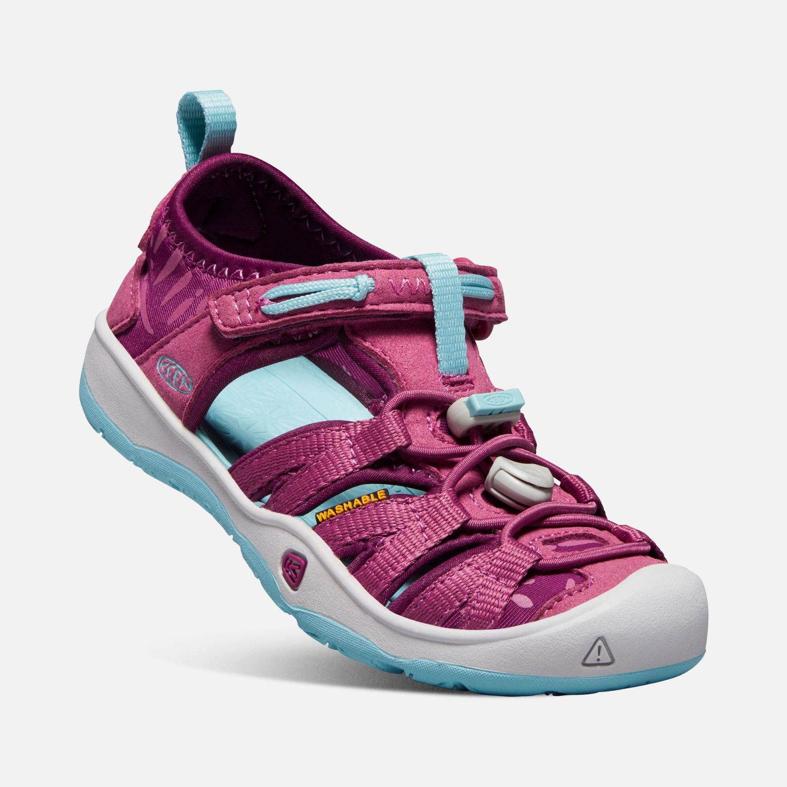 KEEN Moxie Sandal JR Red violet / Pastel turquoise Dívčí sandál - 38