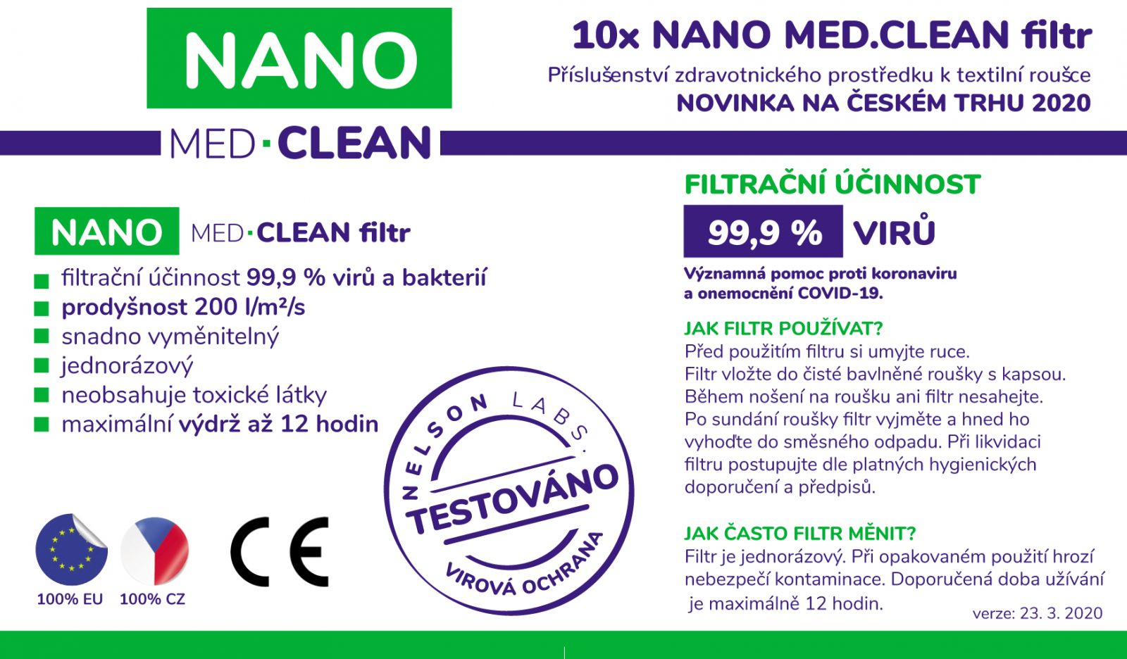 Nano Medical 10x NANO MED.CLEAN filtr Triola
