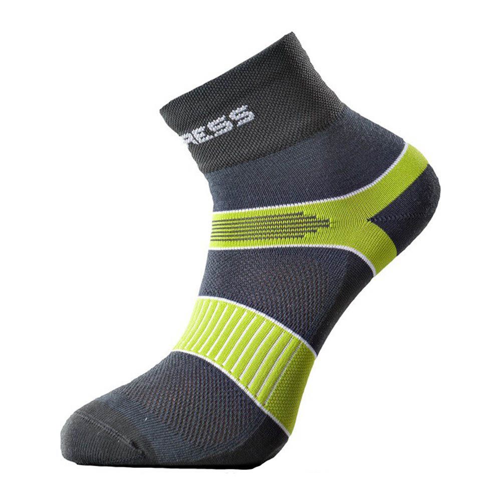 Progress Cycling cyklistické ponožky šedá/zelená - 39-42