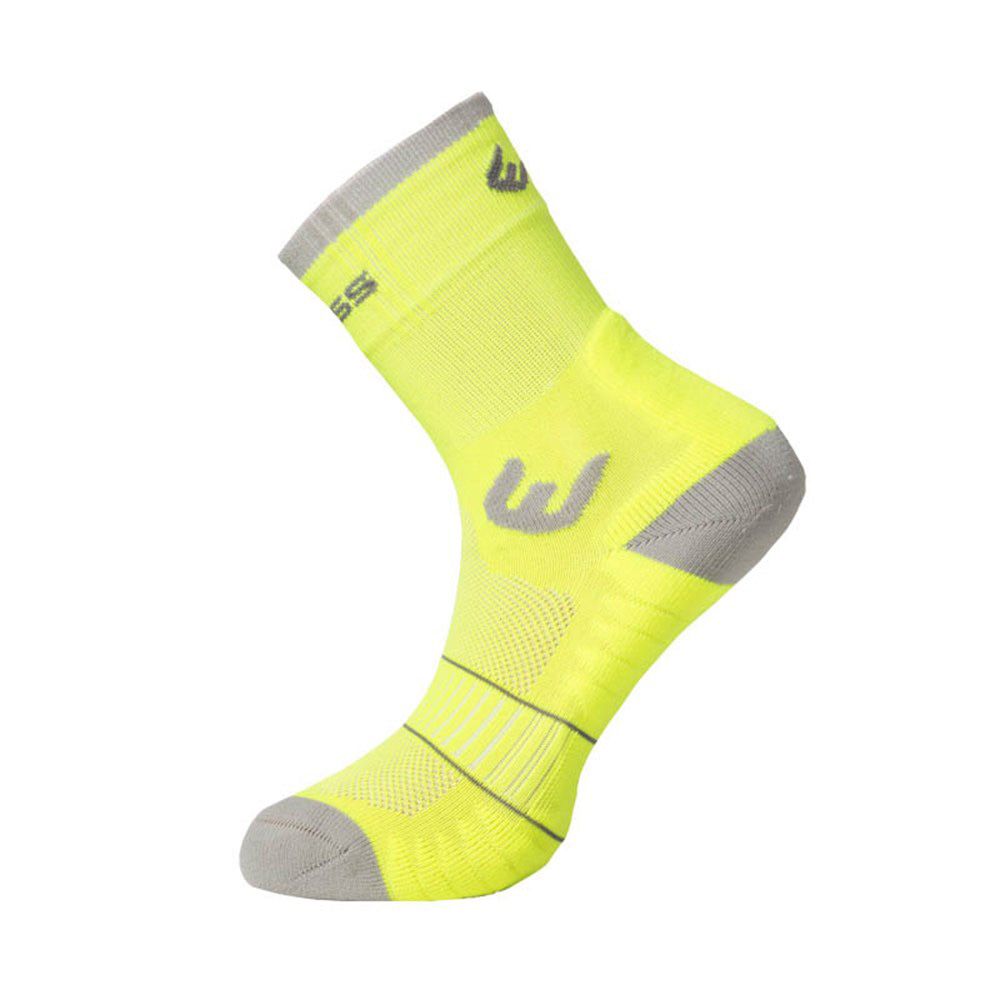 Progress WALKING letní turistické ponožky reflexní žlutá/šedá