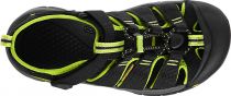 KEEN Newport H2 Junior Black/Lime green Dětský sandál - 37